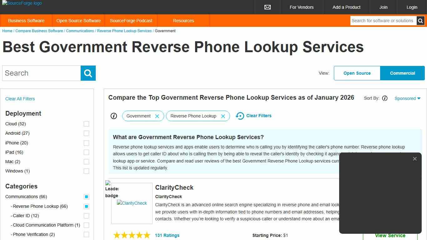 Best Government Reverse Phone Lookup Services of 2026 - Reviews & Comparison